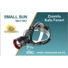 Small Sun SM-F786T Kafa Fener 30w 3000 lumen Hareket Sensörlü Zoomlu Şarjlı 3x18650 Lityum pil
