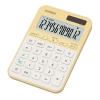 Casio MS-20YC-LY 12 Hane Pastel  Sarı Krem Masa Üstü Hesap Makinesi
