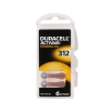 Duracell 312 Numara Düğme Kulaklık Pili İşitme Cihazı İçin 6'lı Paket