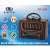 Everton Rt-836  Bluetooth Fm-Usb-Tf-Aux Şarjlı Nostaljik Radyo