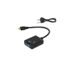Frisby FA-6672C Mini HDMI - VGA ve SES Aktif Dijital Analog Dönüştürücü (1080p)