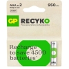 GP AAA 950 mAh Şarjlı İnce Kalem Pil 2'li Paket GP100AAHCEMTR-2GB