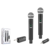 HADRON HDX2802 UHF Kablosuz 2 Mikrofonlu Set 6.35 mm Siyah