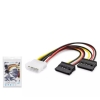 Hadron Hdx5525 Sata Power Kablo Poşetli 2In1 16Cm Siyah