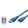 HADRON HDX7503 USB 3.0 Harddisk Kablosu 50 cm Mavi