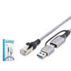 HADRON HDX7876 USB Type C 3.0 Ethernet Adaptör Gigabit Gri