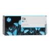 HP 738 Cyan Mavi 300ML Plotter Kartuşu 676M6A