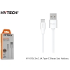 Hytech HY-X106 2m 2.4A Type-C Beyaz Şarj Kablosu