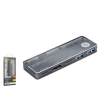iETOP TUH353 Type-C 3.1 Gen1 Combo Hub PD HDMI 4K 5 Port 5 Gbps Alüminyum Gri