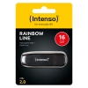 Intenso Rainbow Line USB bellek 16 GB Siyah USB 2.0