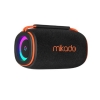Mikado MD-31BT Siyah IPX6 15W RGB Işıklı 2400mAh TF KART+USB Destekli Bluetooth Hoparlör