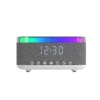 Mikado MD-W10 1200mAh 10W Gri BT, USB, Kablosuz Şarjlı RGB-Alarmlı Saat Speaker