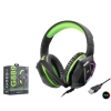 MOFAN G889 USB RGB Over-Ear Mikrofonlu Gaming Kulaklık Siyah Yeşil