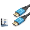 NODAR ND4053 HDMI 2.0 Kablo 4K 60 Hz OD 8.0 mm 10 m Siyah Mavi