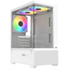 PowerBoost PB-M5001W 500w 3-12cm Rainbow Fanlı USB 3.0 Seaview M-ATX Gaming Beyaz Kasa