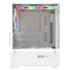 PowerBoost PB-M5001W 500w 3-12cm Rainbow Fanlı USB 3.0 Seaview M-ATX Gaming Beyaz Kasa