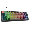 Rampage YORU MINI Gri-Siyah Type-C Bağlantılı OUTEMU Red Swich Q Mekanik Gaming Oyuncu Klavye RGB