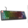 Rampage YORU MINI PRO Siyah-Gri  Bağlantı OUTEMU Red Swich Q Kablosuz RGB Mekanik Oyuncu Klavyesi