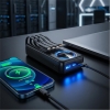 S-link IP-G220 20000mAh PD20W+QC3.0 Dahili Kablolu Siyah LCD Taşınabilir Pil Şarj Cihazı Powerbank