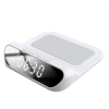 S-link SL-CW18 Beyaz Telefon Uyumlu 15W LCD Ekran Double Alarmli Kablosuz Şarj Cihazı
