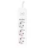 S-link SPG301S 1.5m 3x1.5mm 100 yüzde  Bakır 750 Joule 3 lü Anahtarlı Akım Korumalı Priz