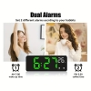 Nie Fantezi Temalı Dijital Alarm Saat, Ayna Yüzeyi, LED Ekran, Sıcaklık ve Tarih, 5 Parlaklık Seviyesi, 2 Özelleştirilebilir Alarm