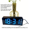 Nie Hafif ve Şık Dijital Alarm Saati, 4 Seviyeli Parlaklık Ayarları, USB Güçlü, 12/24 Saat LED Saat, Yatak Odası