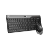 A4 Tech Fstyler FB2535C Gri Bluetooth+2.4G Nano Fn Multimedya Klavye Şarjlı Mouse Set
