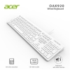 Acer OAK920 Q Usb Beyaz 1.8mt Kablolu Klavye-Tek Tuş Hesap Makinalı (Sessiz Tuş)