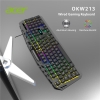 Acer OKW213 Siyah RGB Rainbow Backlit Gaming Keyboard Rainbow (Kablo Uzunluğu 1,5mt)