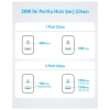 Anker 20W USB-C + USB-A Çift Portlu Şarj Cihazı - A2348 - Beyaz (Anker Türkiye Garantili)