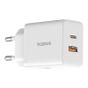 Baseus 20W 1x USB ve 1x Type C Universal Şarj Aleti, Aşırı Güç ve Voltaj Korumalı Şarj Adaptörü