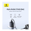 Baseus 20W 1x USB ve 1x Type C Universal Şarj Aleti, Aşırı Güç ve Voltaj Korumalı Şarj Adaptörü