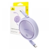 Baseus Free2Draw Mini Makaralı 1m. USB-C Şarj Kablosu 100W - Mor
