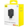 BASEUS P10111402113-00 Cube Hızlı 2U+C 30W Şarj Cihazı Küme Siyahı