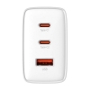 BASEUS P10152301213-00 Cube Pro 2C+U 65W Şarj Cihazı Beyaz