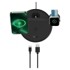 BASEUS WXTE00101 Swan 3 in 1 MagSafe 20W Wireless Şarj Özellikli Stant Siyah