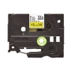 Brother Tze-FX621 9Mm Sarı Üzerine Siyah Esnek Laminasyon Etiket