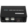 Dark DK-AC-KVMHD01 2x HDMI 4x USB KVM SWITCH 4K-30 Hz