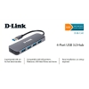 Dlink 4 Bağlantı Noktalı Süper Hızlı Usb 3.0 Hub Dub-1341