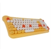 Everest KM-6244 BUNNY Renkli Tuşlu Sarı 2.4 ghz + BT Kablosuz Q Multimedia Klavye + Mouse Set