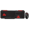 Everest KM-6825 Siyah Usb Kırmızı Tuşlu Türkçe Multimedia Klavye + Mouse Set