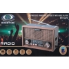 Everton Rt-569  Bluetooth Fm-Usb-Tf-Aux Güneş Enerjili Şarjlı Nostaljik Radyo