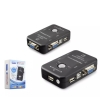 HADRON HDX1360 VGA USB KVM SWITCH 2GİRİŞ 1ÇIKIŞ SİYAH