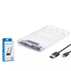 HADRON HDX1766 HDD KUTU TYPE-C3.1 + USB3.0 2.5" TRANSPARENT