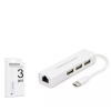 Hadron Hdx7007 Type-C Hub Combo 3-Usb + Lan Beyaz (Macbook)