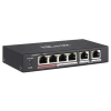 Hilook NS-0106P-35 4 Port PoE, 35W, +2 Port Megabit Uplink Switch