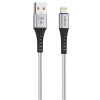 Hytech HY-X331 1m 2.4A Lightning Silver Gri Data + Şarj Kablosu