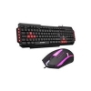 Hytech HYK-46 COMBO  Siyah USB Kırmızı Tuşlu Q Gaming Oyuncu Klavye +mouse set