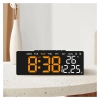 Modern Dijital LED Alarm Saati Sıcaklık, Tarih ve Hafta Göstergesi ile - Ayarlanabilir Parlaklık, Gece Modu, 12/24